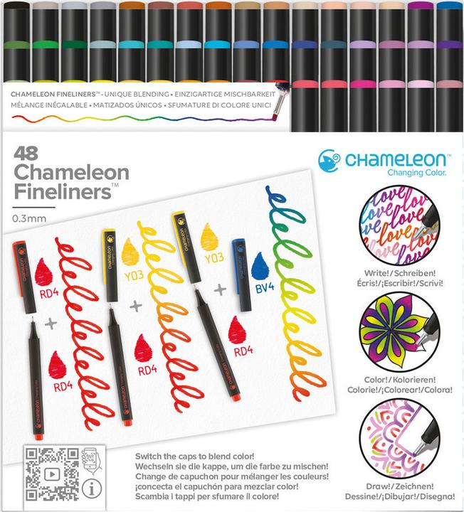 Image du produit Chameleon Ensemble Fineliner (Multicolore, 48 x)