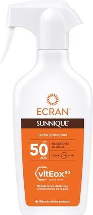 Ecran Sunnique Schutz-Milch-Spray SPF50 270ml (Sonnenspray, SPF 50, 270 ml, 270 g)
