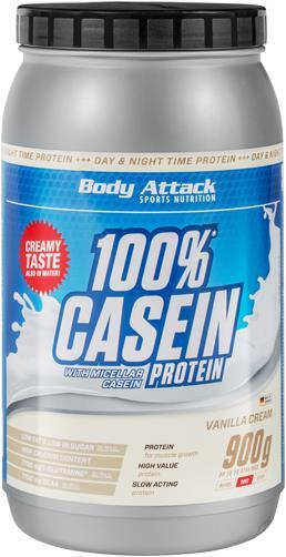 Actual product image Body Attack 100 % Casein Protein (900g can) (Chocolate, 1 pcs., 900 g)