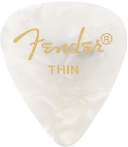 Produktbild Fender Picks 351 thin/white moto (12) (12 x)