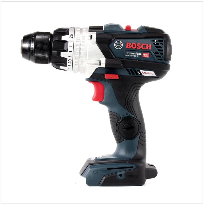 Actual product image Bosch Professional GSR 18V-85 C, without battery/charger incl. L-Boxx (Rechargeable battery operated)