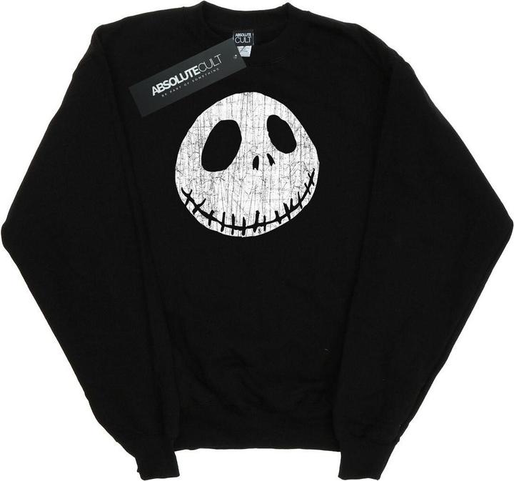 Disney Nightmare Before Christmas Jack Cracked Face Sweatshirt Mädchen
