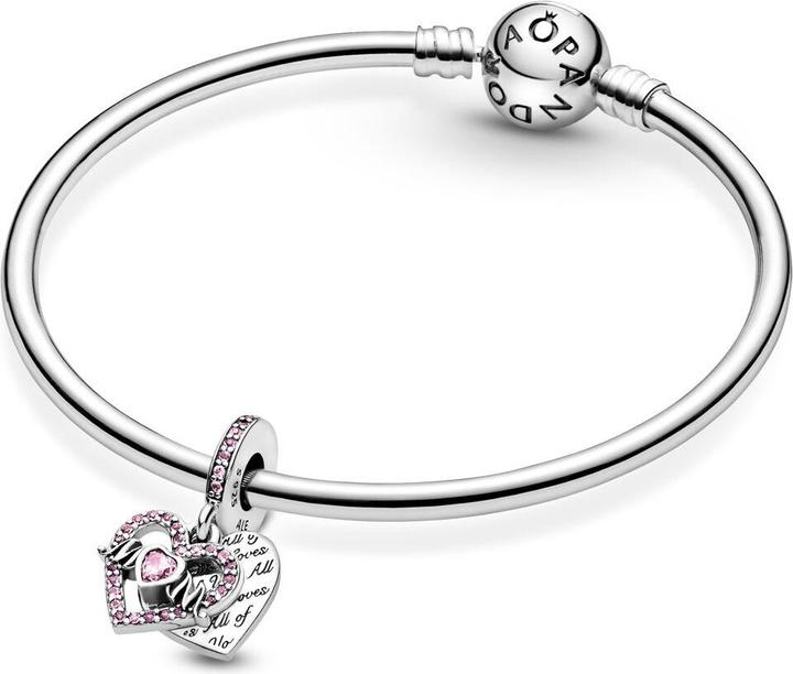 Immagine prodotto Pandora Ciondolo a forma di cuore e mamma (Con pietra/e, Argento 925)