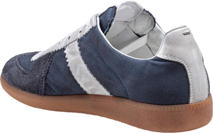 Actual product image Maison Martin Margiela Maison margiela sneakers replica in leather and fabric color blue/white (41)
