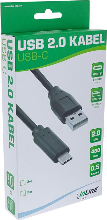 Immagine prodotto InLine USB C—Usb A (5 m, USB 2.0)