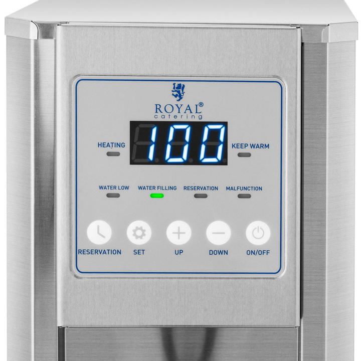 Produktbild Royal Catering Heisswasserspender Wasseranschluss Heissgetränkespender 8 l Wasserkocher 2100 W
