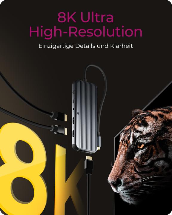 Produktbild Icy Box IB-DK4060-CPD (USB-C, 12 Ports)