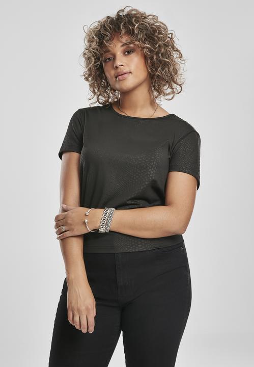 Immagine prodotto Urban Classics Tee con motivo elasticizzato da donna (XL)