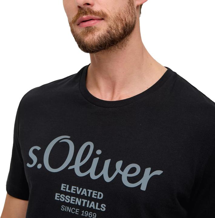 Produktbild S.Oliver T-Shirt Casual Bequem sitzend Logo T-Shirt (S)