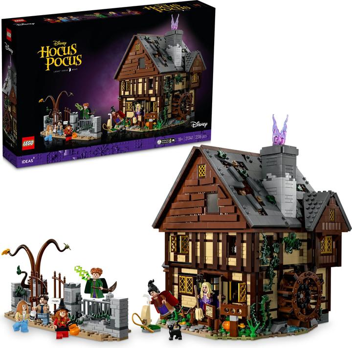 Produktbild LEGO Disney Hocus Pocus: The Sanderson Sisters' Cottage (21341, LEGO Ideas, LEGO Seltene Sets)