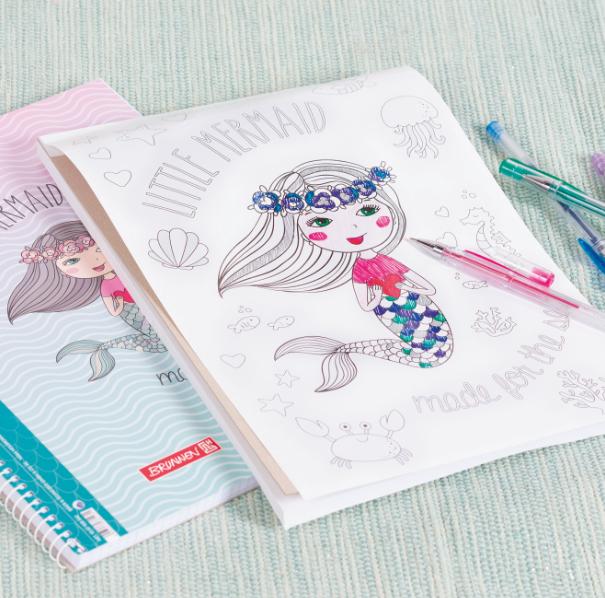 Image du produit Mermaid (A4, À rayures, Couverture souple)