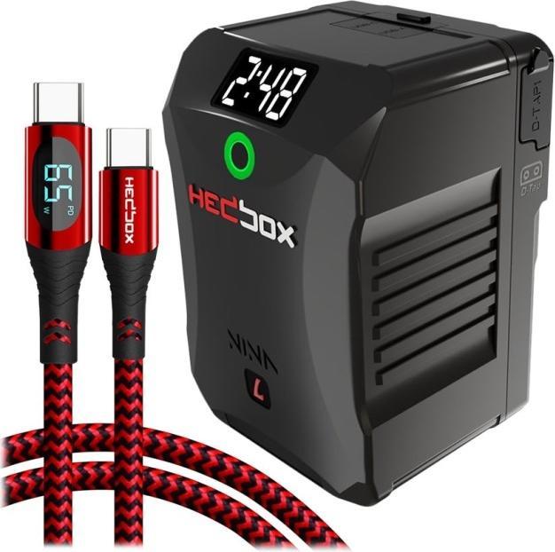 Productafbeelding Hedbox Cine V Lock Mount ( High Dur Aluminium )14,8V / 150Wh / 10050mAh15A / 250W Max LoadUSB-A Uitgang 5V (Batterij van de camera)