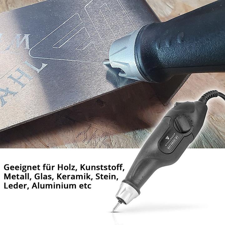 Produktbild Stahlwerk Gravurmaschine GM-3600 ST mit 24 W elektrischer Gravierer Gravurstift