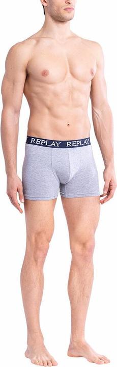 Actual product image Replay Trunk BOXER Style 01/C Basic Cuff Logo im 2er Pack (XXL, pack of 2)