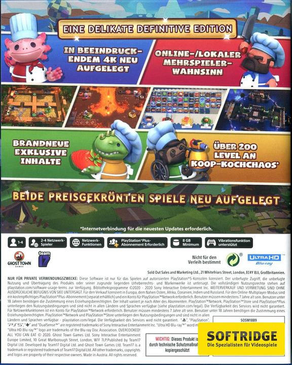 Image du produit Team17 Overcooked! All You Can Eat (PS5, DE)
