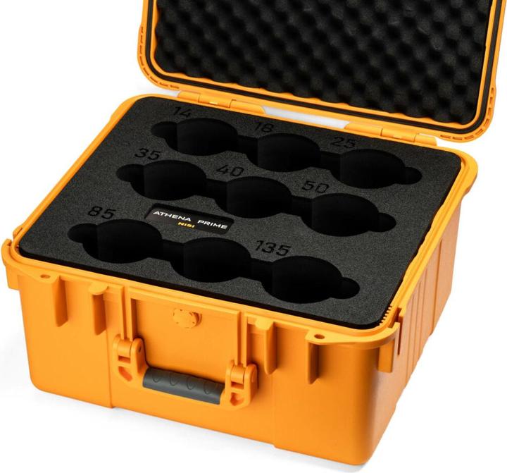 Produktbild Nisi ATHENA Cinema Lens Hardshell Case for 9 Lenses (Fits 9 x Athena Cinema Lenses) - Yellow (Objektivtasche)