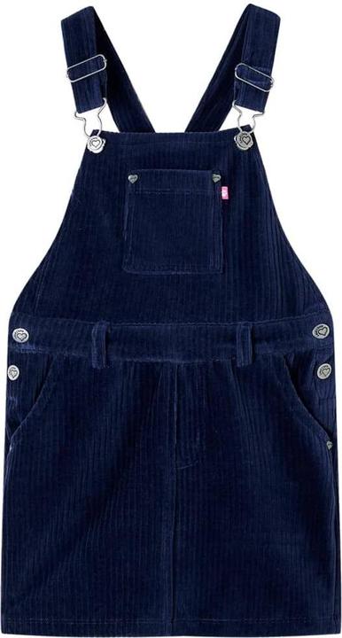 VidaXL Kinder-Latzkleid Cord Marineblau 92,Material: 58 (92)