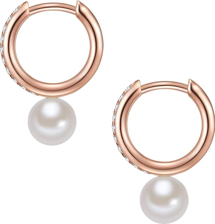 Image du produit Valero Pearls Femme argent sterling zirconium perle d'eau douce de culture or rose - 11884 (Argent 925)