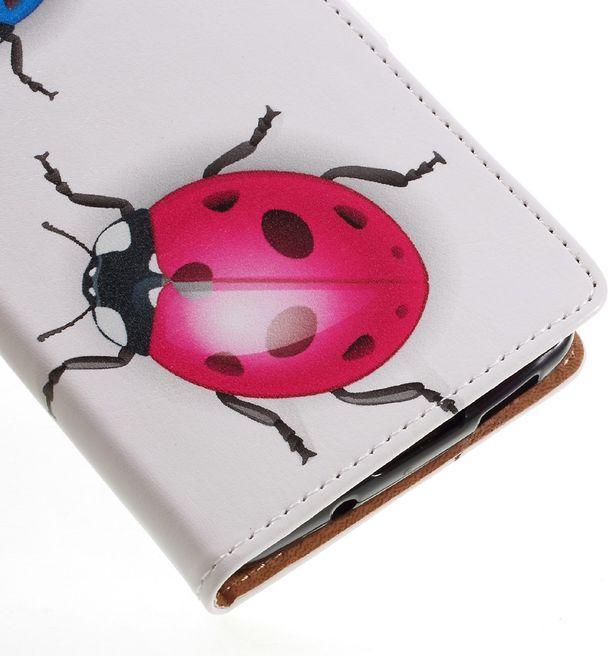 Actual product image MU Style Case leather with colored ladybugs (DTEK60)
