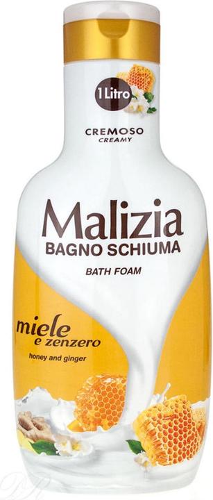 Actual product image Malizia Honey & Ginger Bath Foam 1L (1000 ml, Bath salts)