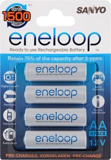Sanyo Eneloop HR-3UTGA, Mignon AA NiMH 2000mAh, pack of 4 (AA)