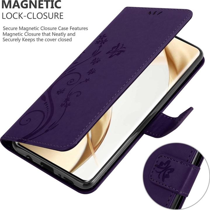 Produktbild Cadorabo Hülle für Honor 200 Pro mit Blumen Muster (Honor 200 Pro)