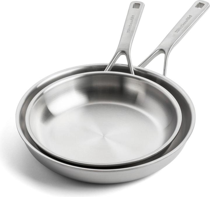 Actual product image KitchenAid Multiply kitchen pan set 24 + 28 cm (Frying pan, Stainless steel)