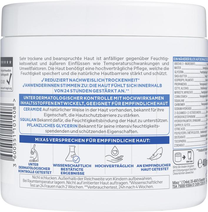 Actual product image Mixa Ceramide Deep Moisturiser (Body cream, 400 ml)