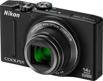 Nikon Coolpix S8200, 16MP, 14x Zoom, FullHD-Movies, Schwarz (1/2,3'')