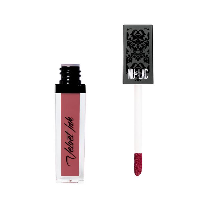 Actual product image Mulac Velvet Ink Matte Liquid Lipstick 07 Fancy - A Luxurious Matte Finish Lipstick (07 Fancy)