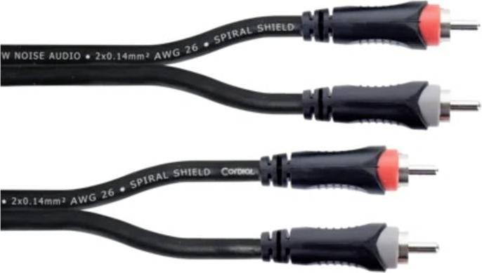 Image du produit Cordial 14836 Klinke / Cinch Audio Anschlusskabel (2x Cinch-Stecker - 2x Cinch-S (1.50 m)