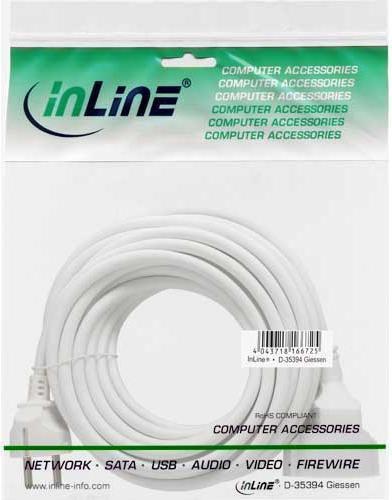 Image du produit InLine Extension du contact de terre ST / BU (10 m, CEE 7/7)