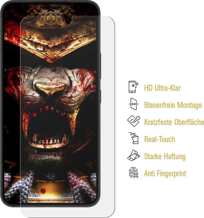 Produktbild Protectorking 3x echtes Tempered 9H Panzerhartglas 3D KLAR (1 Stück, Huawei Y635)
