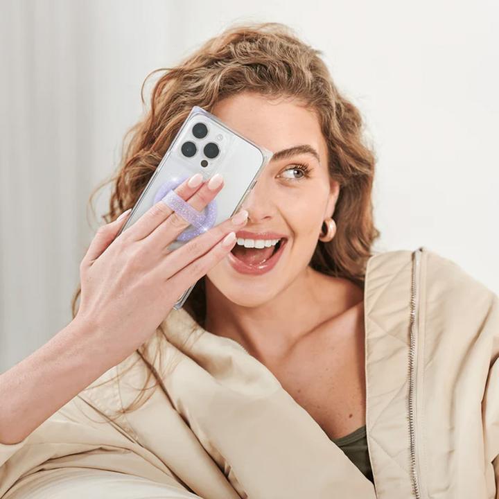 Image du produit Case-Mate Magnetschlaufengriff – MagSafe Fingergriff (Purple Sparkle)