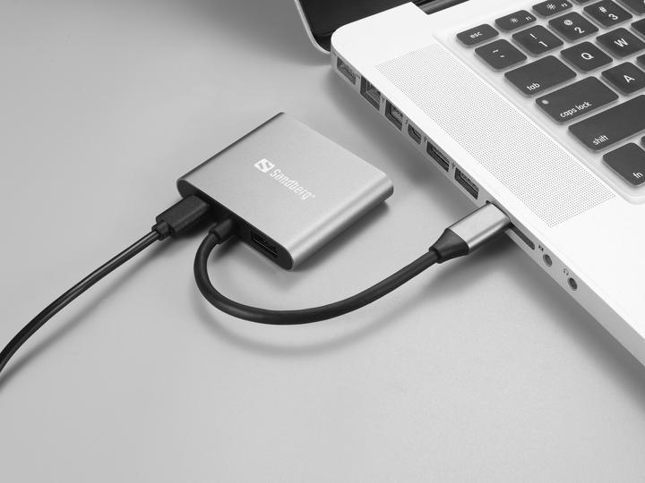 Produktbild Sandberg Dockingstation (USB-C, 3 Ports)