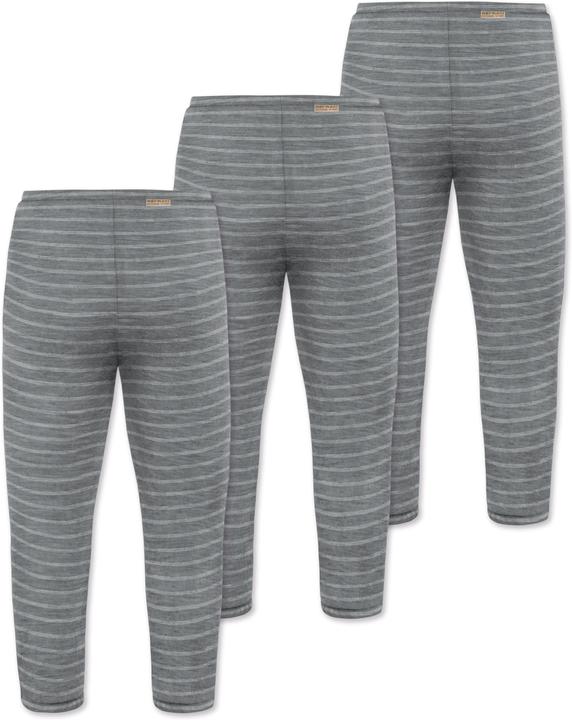 Actual product image Normani 3-pack baby merino trousers with feet - 9541 (86)