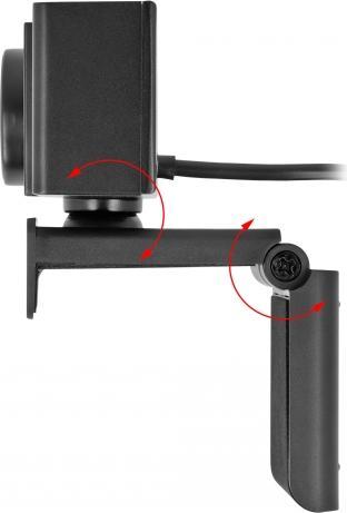 Produktbild Delock USB UHD Webcam mit Mikrofon 4K 30 Hz 110° Blickwinkel und Stativ (8.30 Mpx)