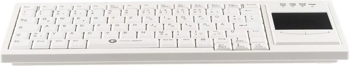 Image du produit Gett Cleantype Xtra Touch Clavier avec touchpad USB couleur blanc Mise en page FR (DE, Filaire)