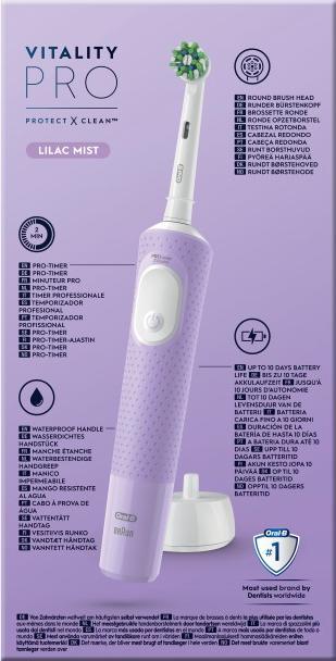 Actual product image Oral-B Vitality Pro D 103 Lilac Violet Hangable Box (Oscillating toothbrush)