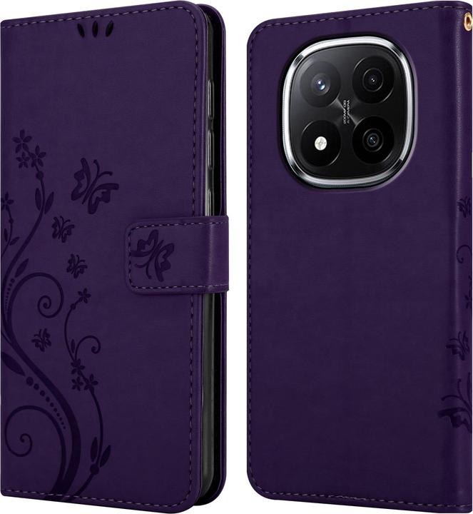 Produktbild Cadorabo Hülle für Xiaomi RedMi Note 14 Pro Plus 5G mit Blumen Muster (Xiaomi Redmi Note 14 Pro 5G)