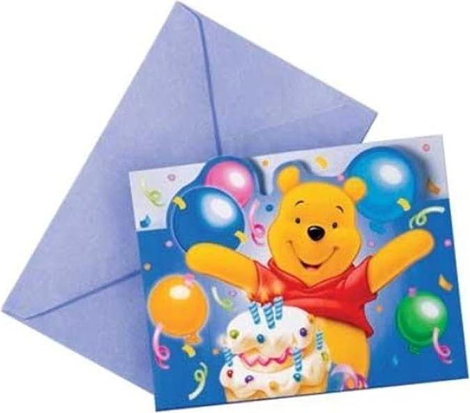Produktbild Winnie the Pooh Grusskarte Licious 8erPack Karton (8 Stk.)
