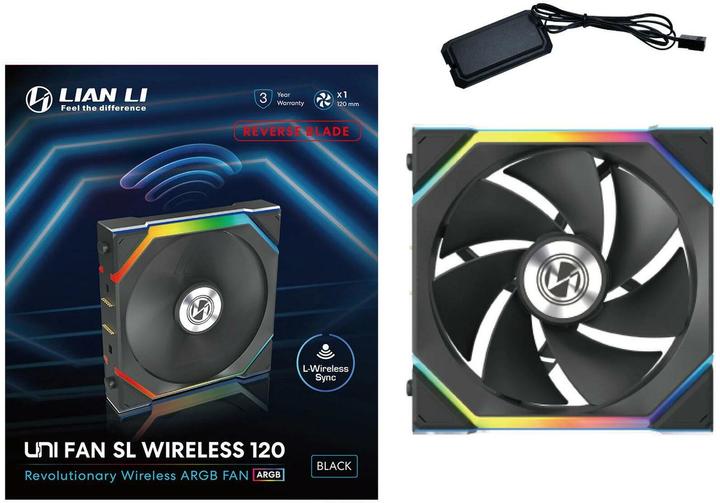 Actual product image Lian-Li UNI FAN SL Wireless Reverse Blade (120 mm, 1 x)