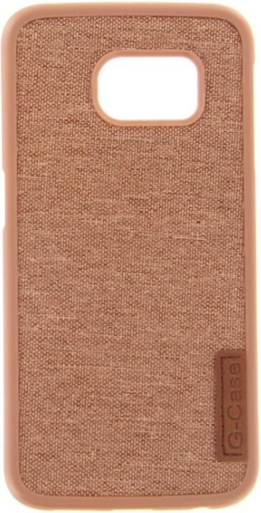 Produktbild OEM Silicone Case Textile for Samsung S6 Edge brown (Samsung Galaxy S6 Edge)