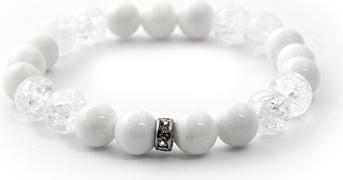Beneto Beaded bracelet made of jade and crystal MINK28/17