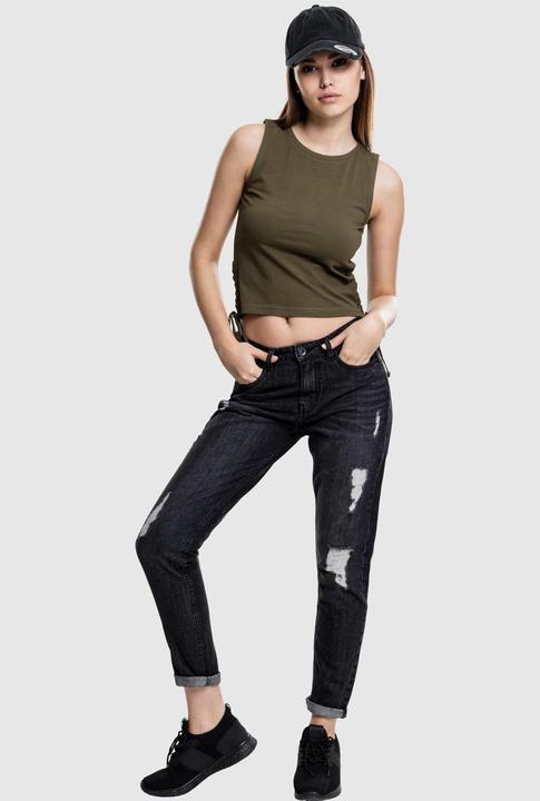 Image du produit Urban Classics Ladies Lace Up Cropped Top (L)