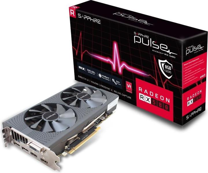 Actual product image Sapphire Radeon RX 580 Pulse (8 GB)