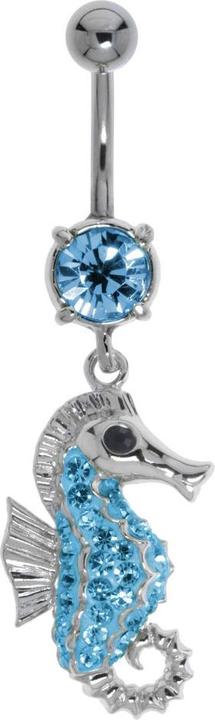 Produktbild Bijouteria Bauchpiercing (Messing rhodiniert, Chirurgenstahl 316L, Kristall)