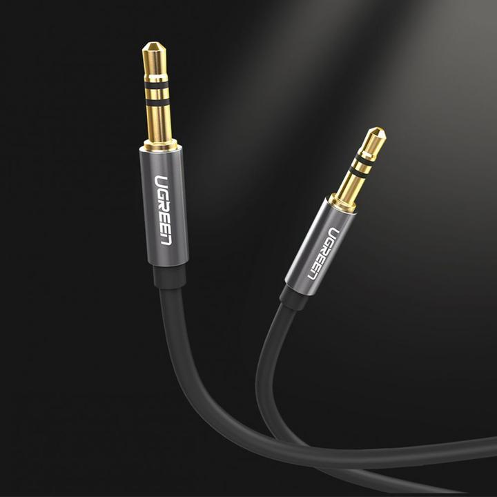 Produktbild Ugreen AV119 3.5mm AUX 5m jack cable (black) (5 m, 3.5mm Klinke (AUX))