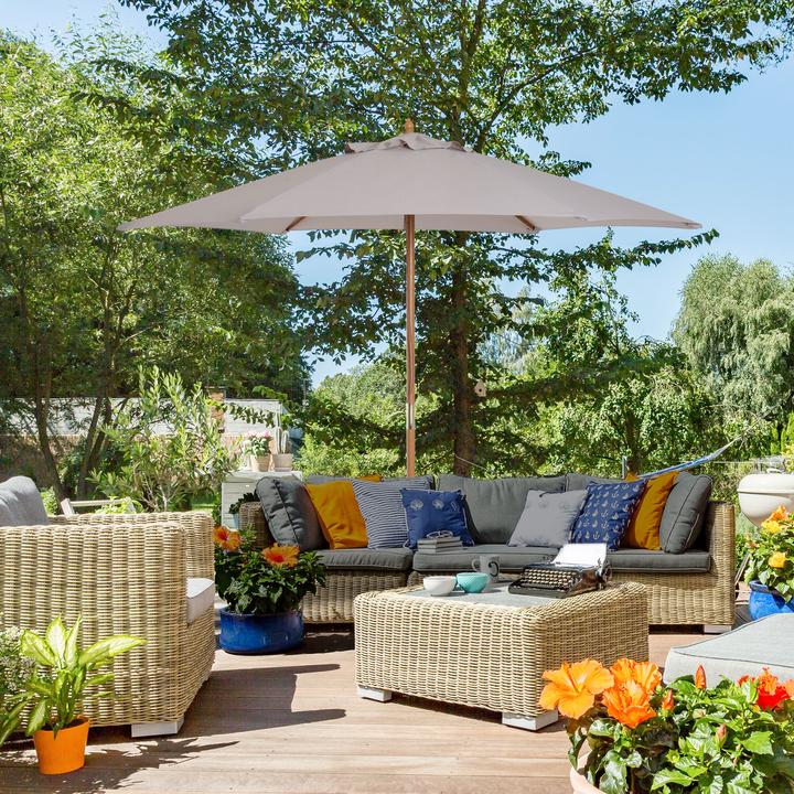 Produktbild Outsunny Sonnenschirm 3-stufig verstellbar (2.50 m)