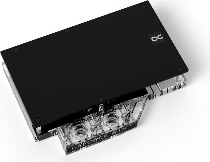 Actual product image Alphacool Ice Block Aurora Acrylic RTX 4070TI Reference with Backplate